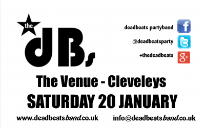 dB’s@The Venue Cleveleys- Sat 20 Jan