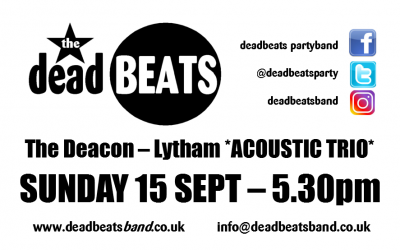 Deacon Acoustic Sessions – Lytham Square – This Sunday from 5pm